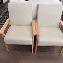 Mid century arm chairs