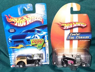 2001 Hot Wheels Morris Wagon, 2005 Easter Egg-Clusives Shift Kicker