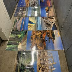 Vintage California Education Poster Set 1980s People and Places Full Set Mint