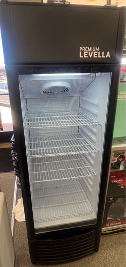 12.5 cu. ft. Commercial Upright Display Refrigerator Glass Door Beverage Cooler in Black