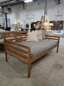 Twin Solid Wood Daybed & Mattress, New!