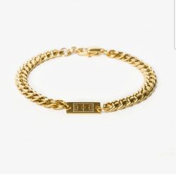 BUY 1 JEWLERY ITEM GET 1 50% OFF__CUBAN BRACELET (GOLD)