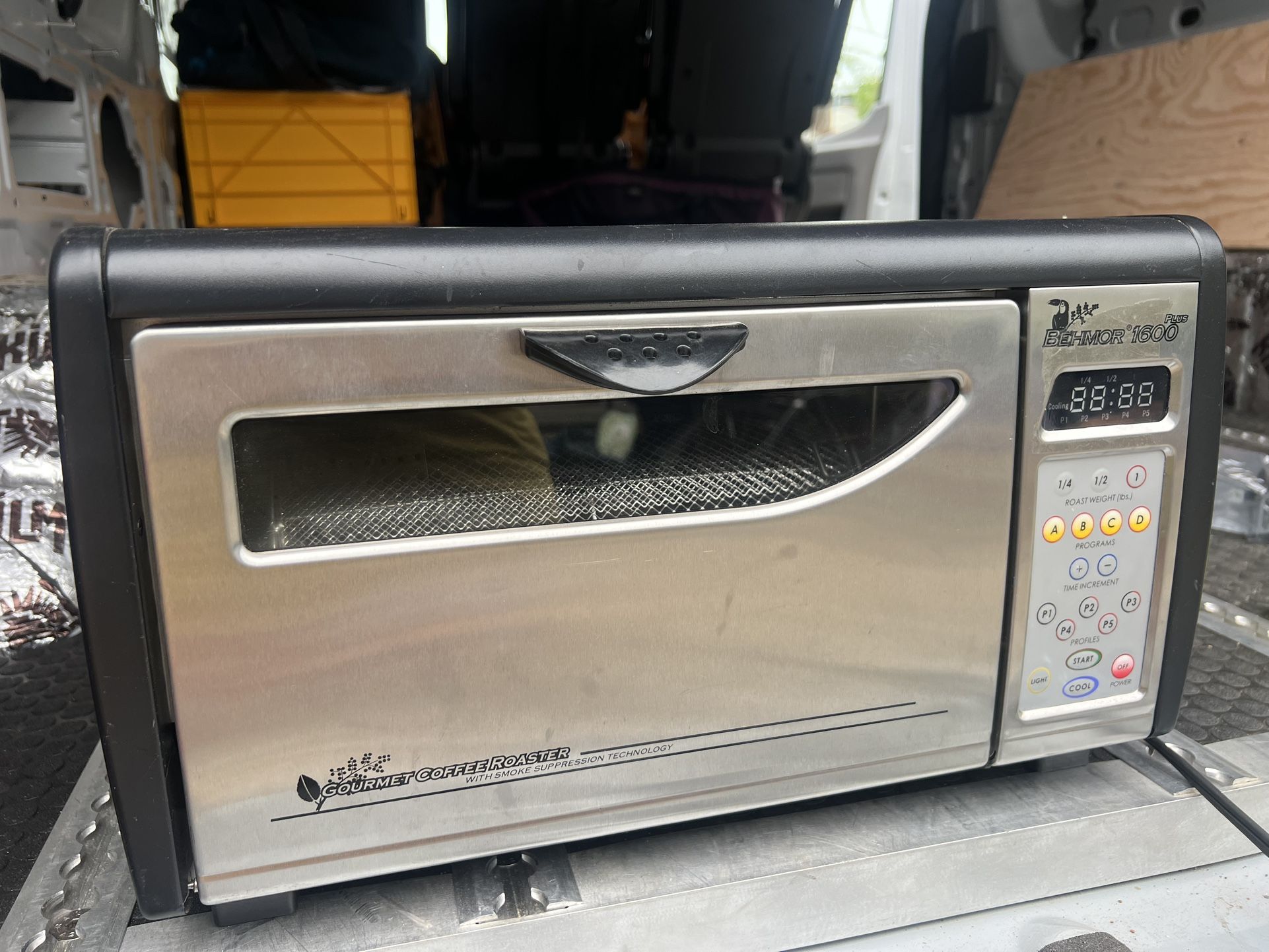 Behind 1600 Coffee Bean Roaster 