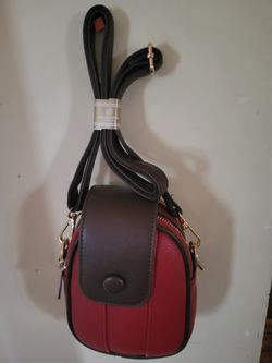 Red And Brown Mini Bag