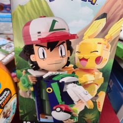 $120 Pokemon Mega Ash & Pikachu Collector Building Set 1576 Pieces