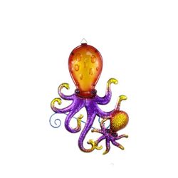 JOYBee Metal Octopus Wall Art Decor-Outdoor Indoor