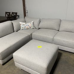 Light Grey Sectional 3 Pc $700