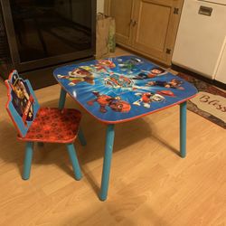 Paw Patrol Kids Table And 1 Chair