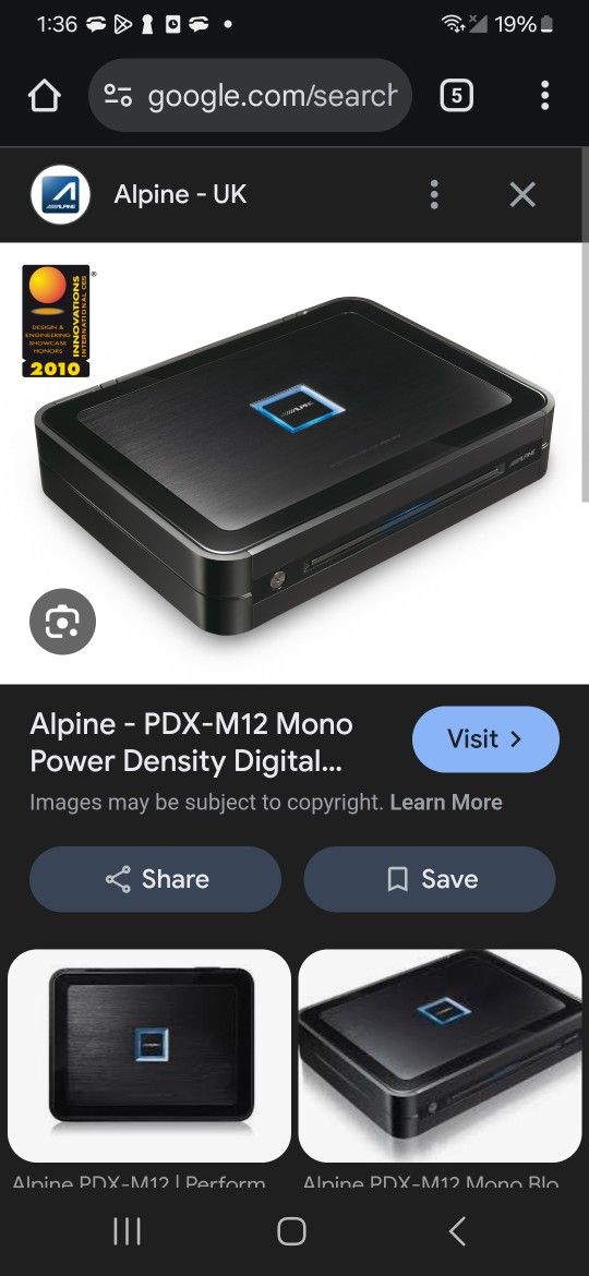 Like New Alpine Pdx M12 Amp, Retails For Over $800