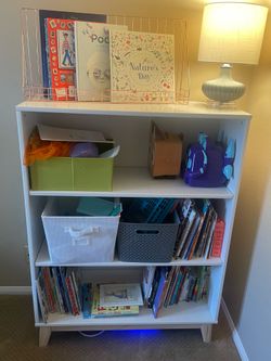 Bookcase 3 shelf solid wood