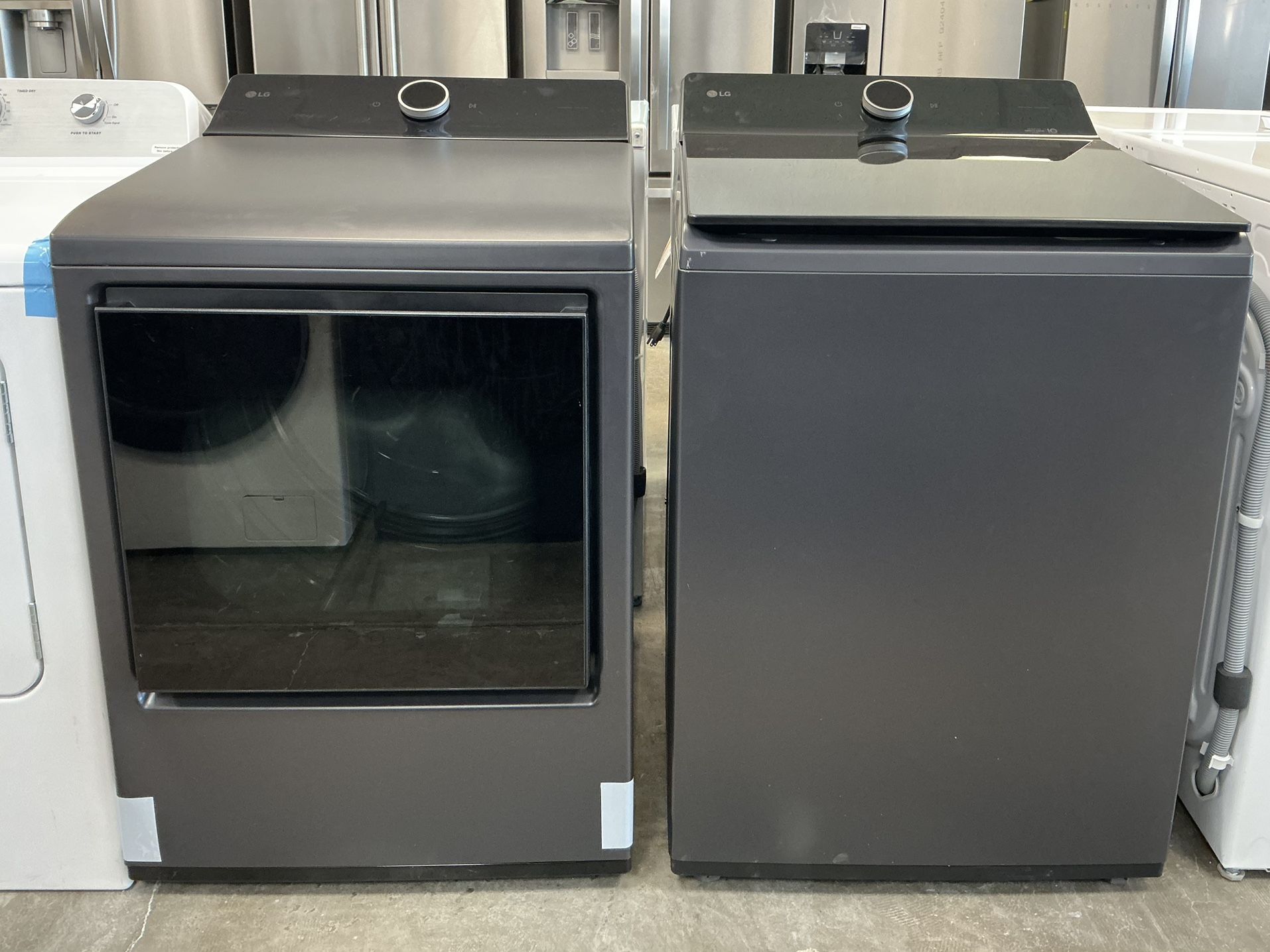 LG 5.5 cu. ft. Top Load Washer w/eZDispense 7.3 cu. ft. Vented Electric Dryer w/EasyLoad Door