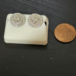 925 silver Earrings, With 3 Ct Moissanite
