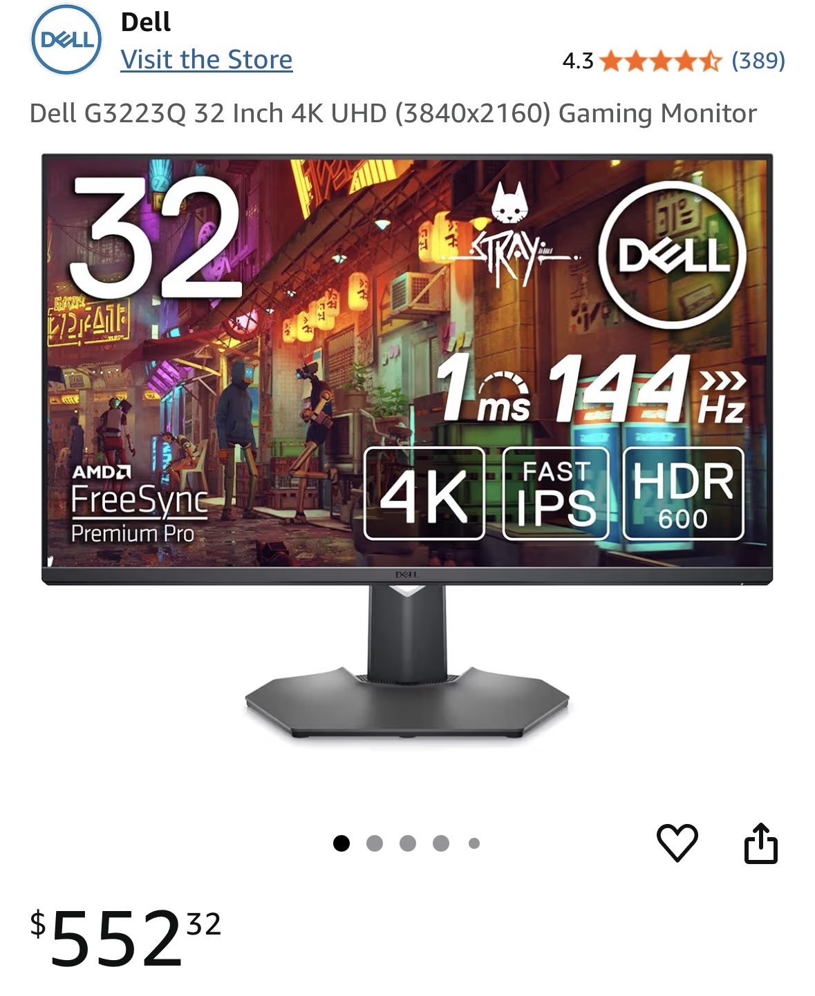 Dell G3223Q gaming Monitor