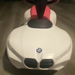 BMW Baby Racer IV Ride-On Toy - White/Pink Edition
