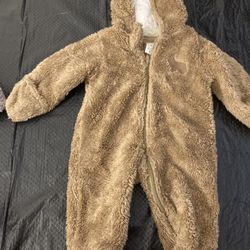 just one you baby fur snow suit