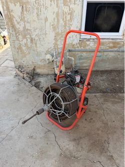 General Pipe Cleaners Professional Drain Snake / Sewer Auger – 110V – Works Great