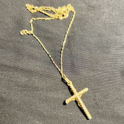 14K Gold Cross Chain