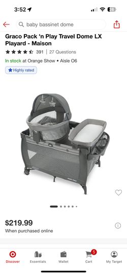 Graco Pack ‘n Play Travel Dome LX Playard- Maison