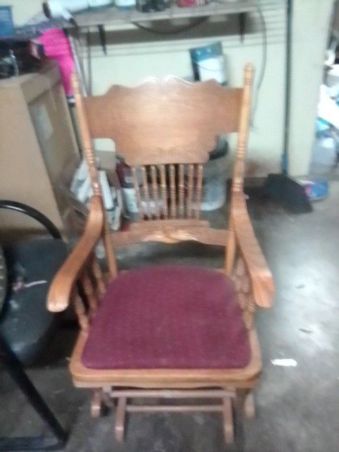 Solid Wood Glider Chair