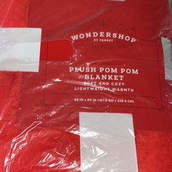 Plush Pom Pom Blanket