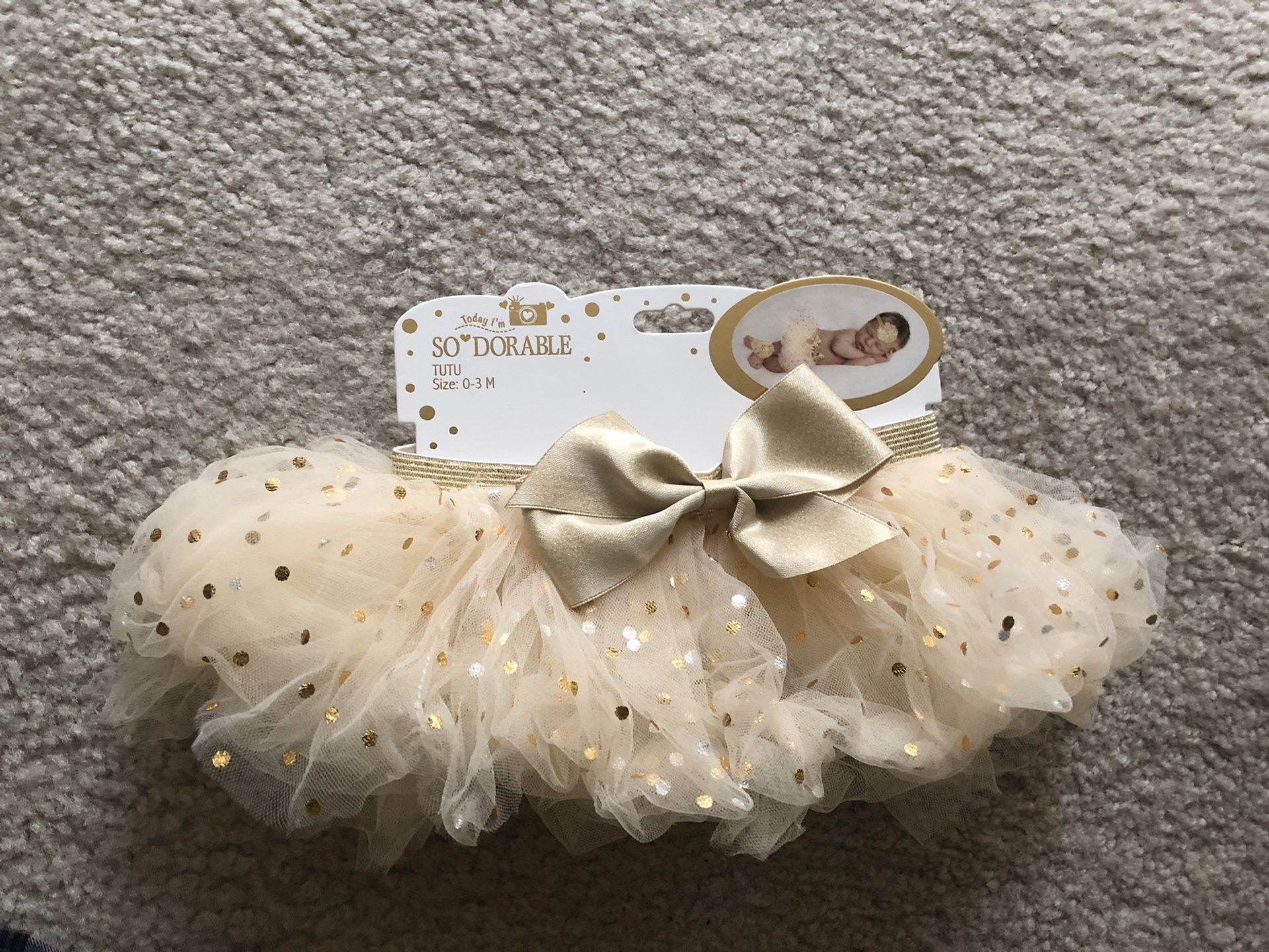 Baby Tutu skirt - size 0-3M - NEW