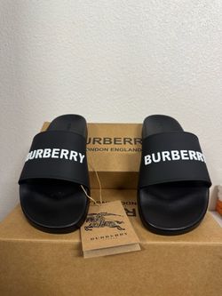 Burberry Logo Slide Sandals Black price:70$