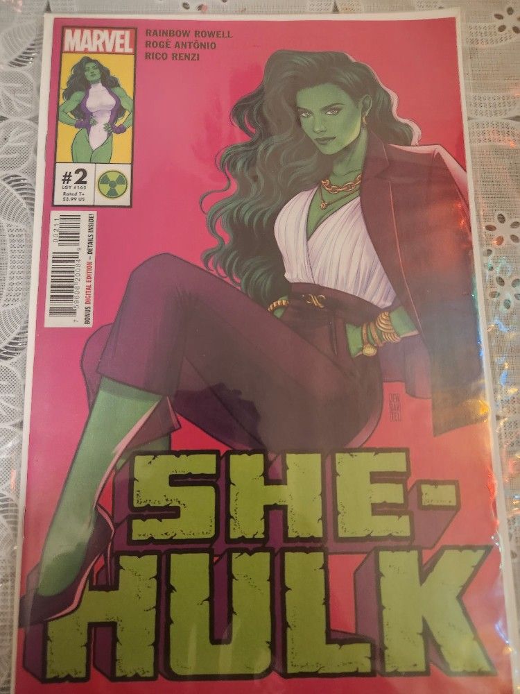 Marvel Comics She Hulk #2 1st Print April 2022 Marvel Suit Bartel for ...