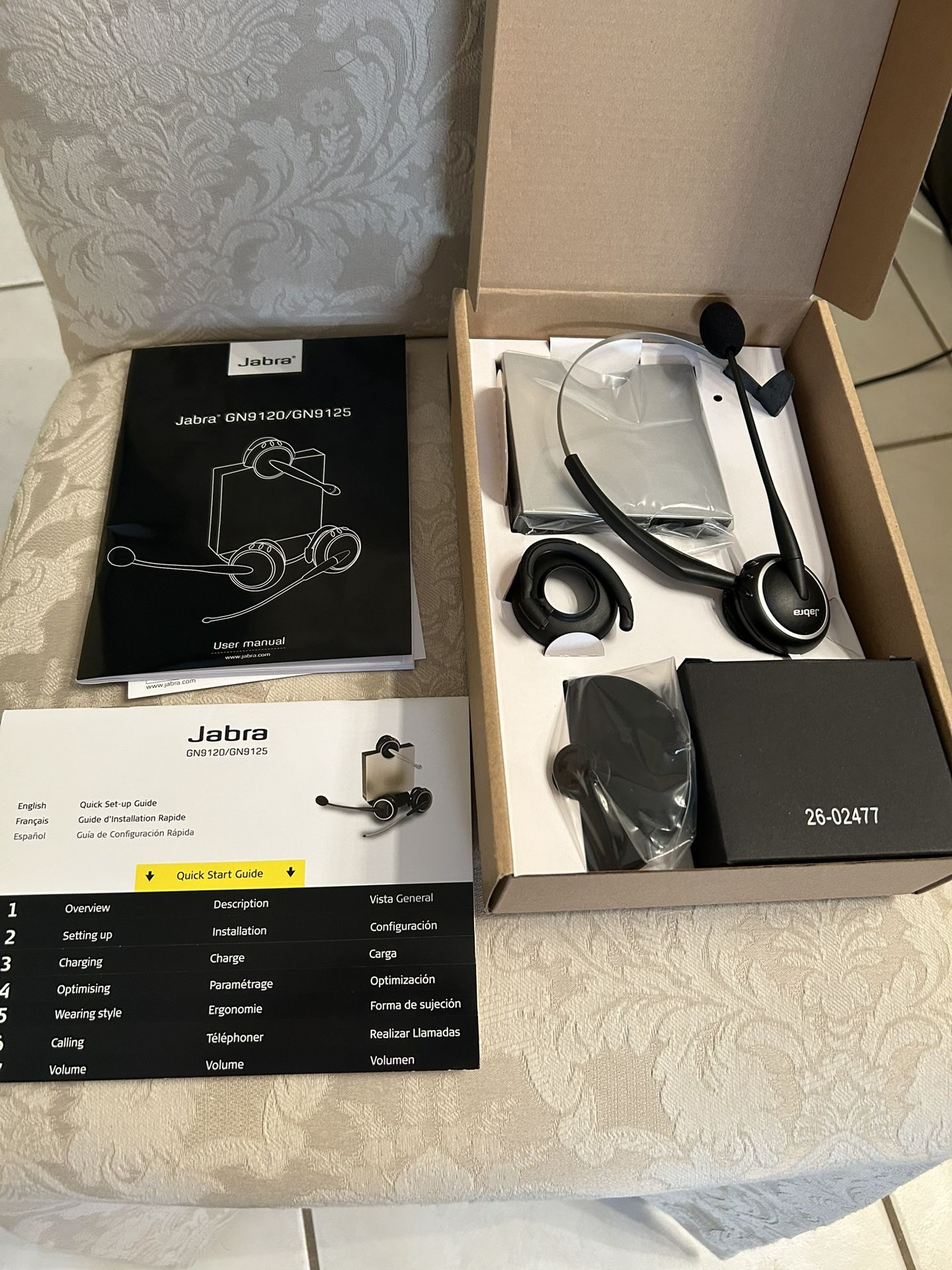Jabra GN1925-28-15 Flex Boom Wireless Convertible Momo Headset
