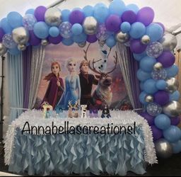 Frozen 2 theme decoration, frozen party decor, balloons garland, balloons, balloons garland decor