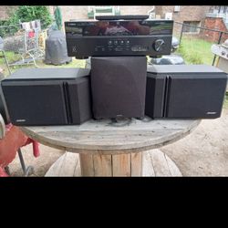 700W YAMAHA 7.1 AV RECEIVER/BOSE 201 IV SPEAKERS/300W SUB $500 FINAL PRICE 