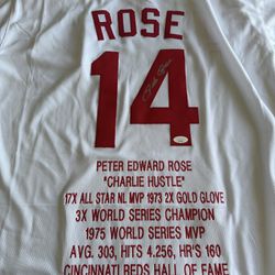 Pete Rose Signed Jersey 
