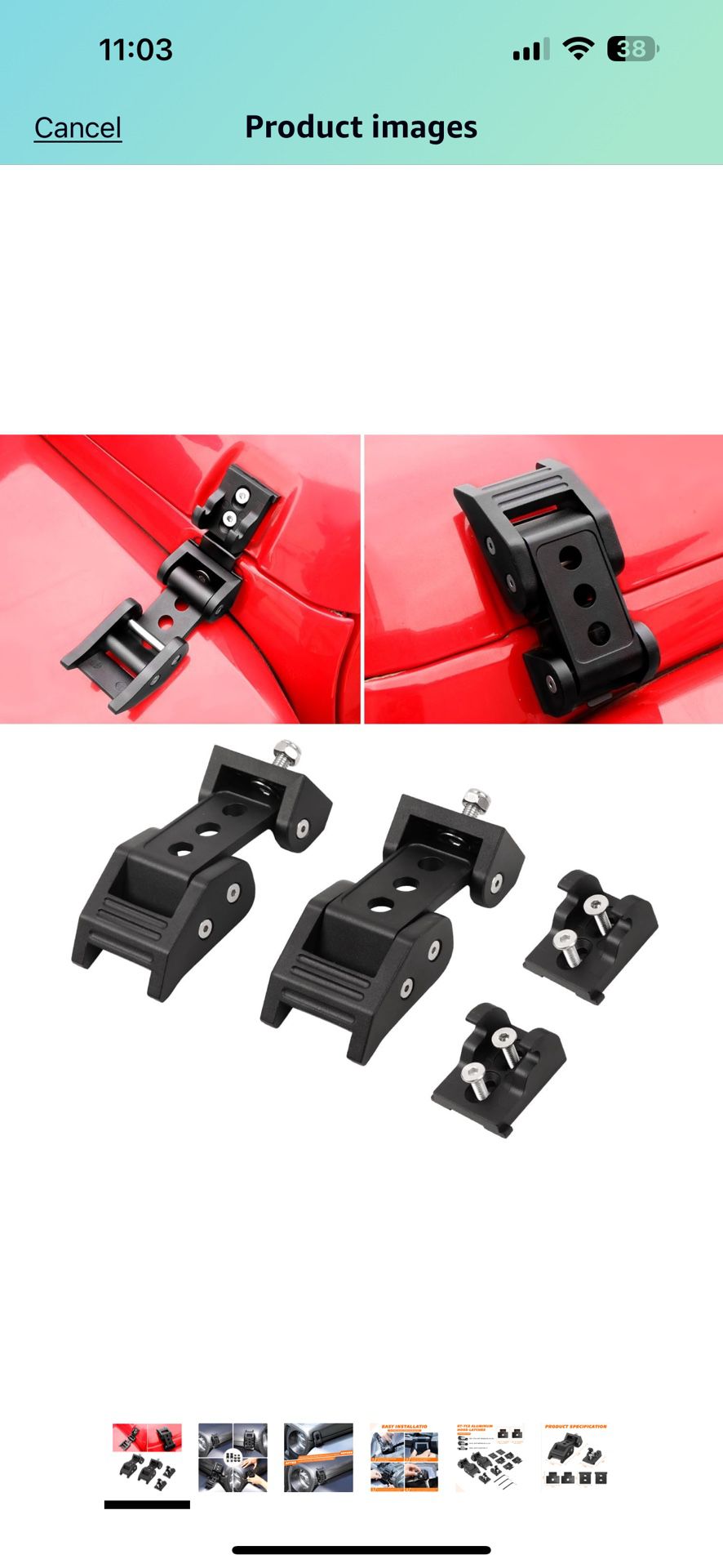 Hood Latch Lock Catch For Jeep