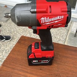 Milwaukee 1/2 Inch Fuel Impact Drill With Battery Excellent Condition Working Perfect No issue 