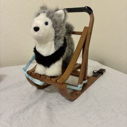 American Girl Dog,  Pepper The Husky W/sled (retired)