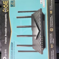TP-Link AXE5400 Tri-Band WiFi 6E Router (Archer AXE75)- Gigabit Wireless Internet Router, ax Router for Gaming, VPN Router, OneMesh, WPA3