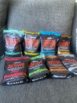 Kona Wood Pellet Lot for Smokers - Lot of 8