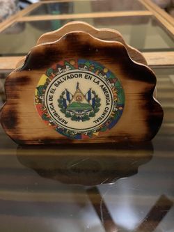 OU102225 Handcrafted El Salvador Wooden Napkin Holder