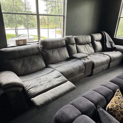 Theatre Room Chairs- 3 Recliners 
