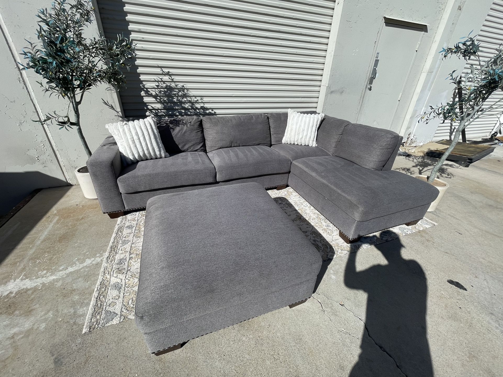 Gray Sectional Couch - Free Delivery