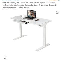 AIMEZO Standing Desk W tempered Glass & Magsafe