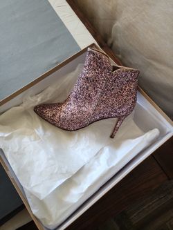 Pink Glitter Boots