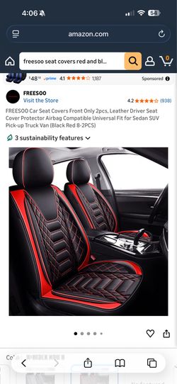 Freesoo universal seat cover for small cars in SUVs (front pair only)