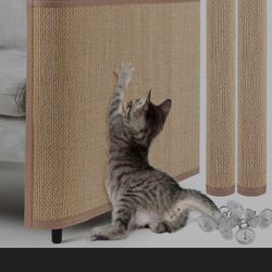 2 Pcs Cat Scratch Furniture Protector Cat Scratch Mat Sofa Protector Couch Protector for Cats Pet Scratching Pads for Couch, Sofa, Chair, Easy Instal