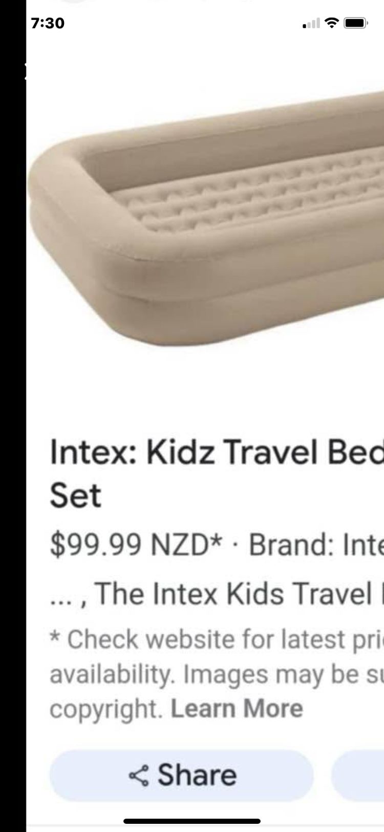 Kids Air Mattress used one time