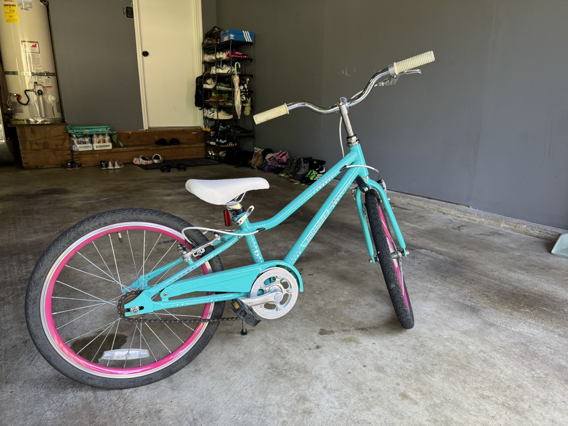 Guardian 20″ Kids Bike – Turquoise & Pink