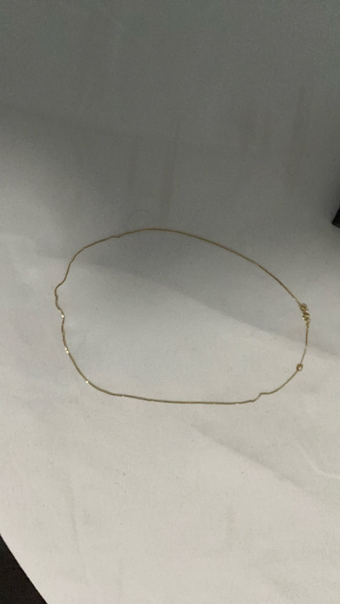 Gold Necklace, And Diamond Earrings