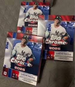 2026 Topps Chrome Baseball Hobby Boxes (3)