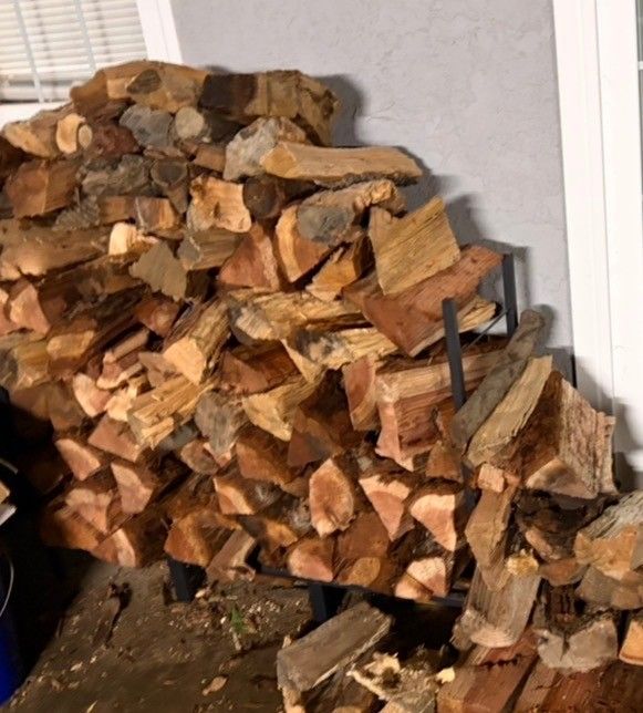 Dry Split Almond Mix Firewood!!Ready To Burn Seasoned Wood!!!