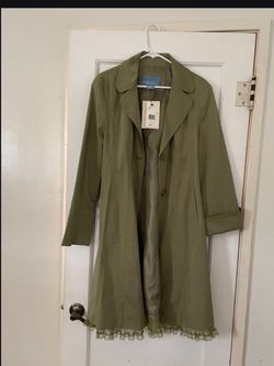 💗 NINE WEST💗 Women’s Large Sage Green Jacket 🌧️ New With Tag 🌧️ NINE WEST