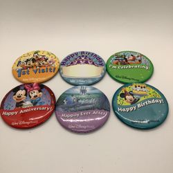 Walt Disney World Collectors Button Pins